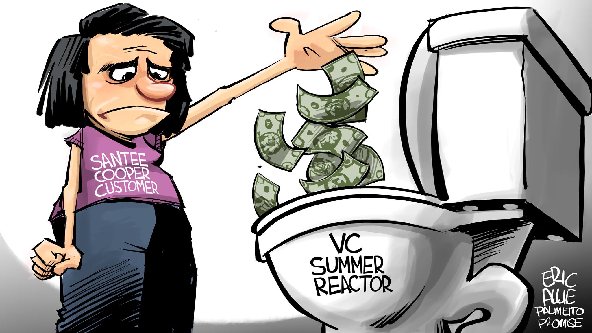Cartoon: V.C. Summer Waste