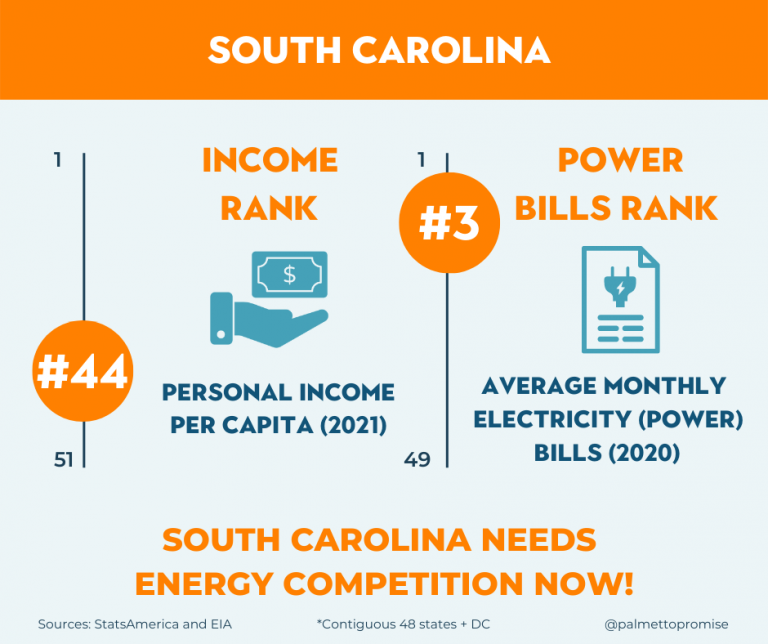 Just How High are South Carolina’s Electricity Bills? Palmetto